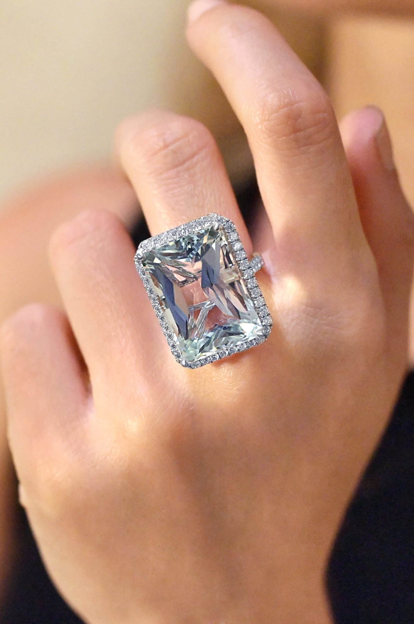 Aquamarine Dress Ring
