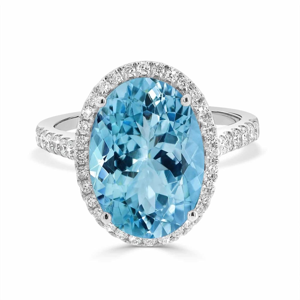 aquamarine engagement ring