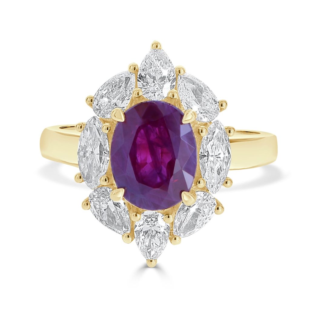 Ruby engagement ring