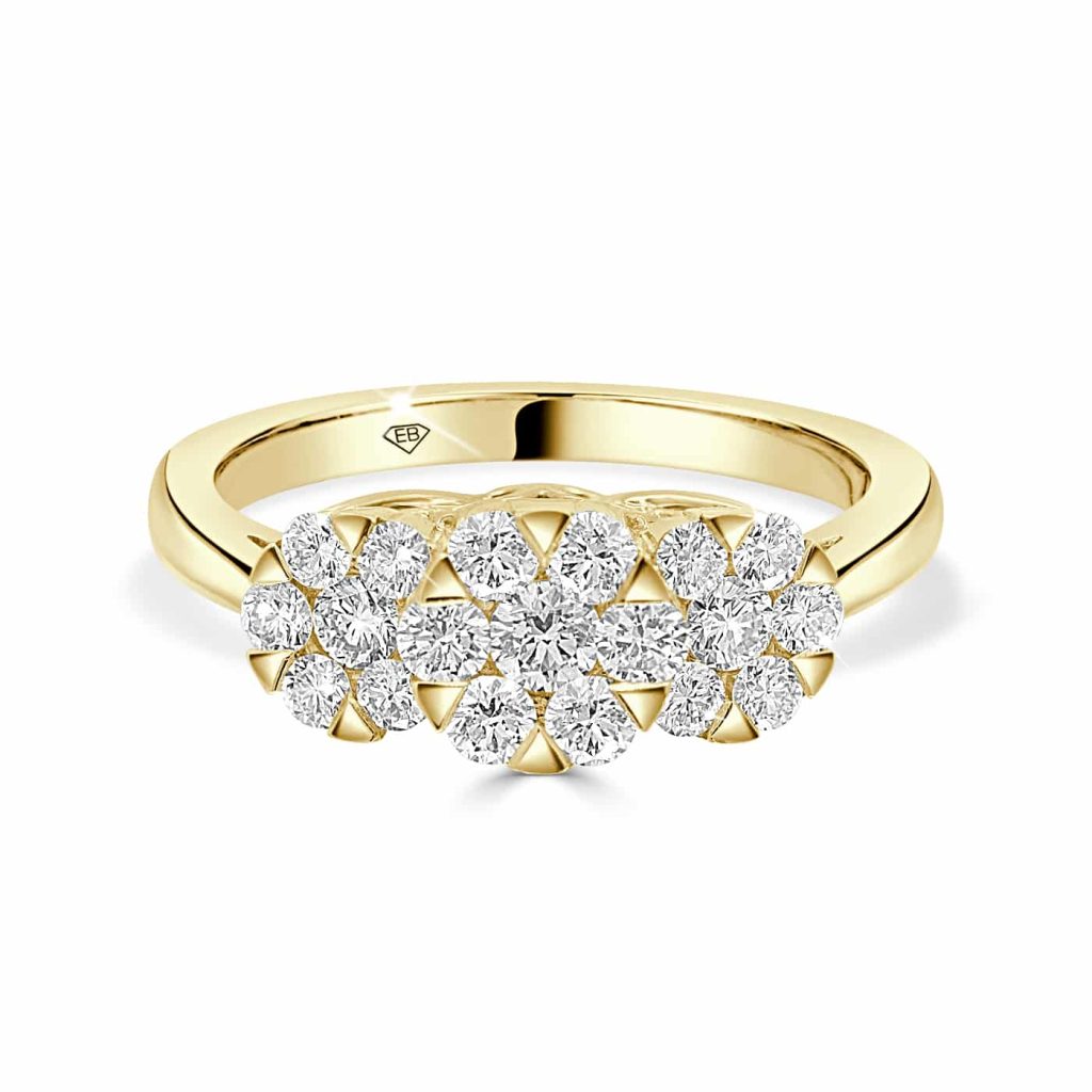 cluster engagement ring
