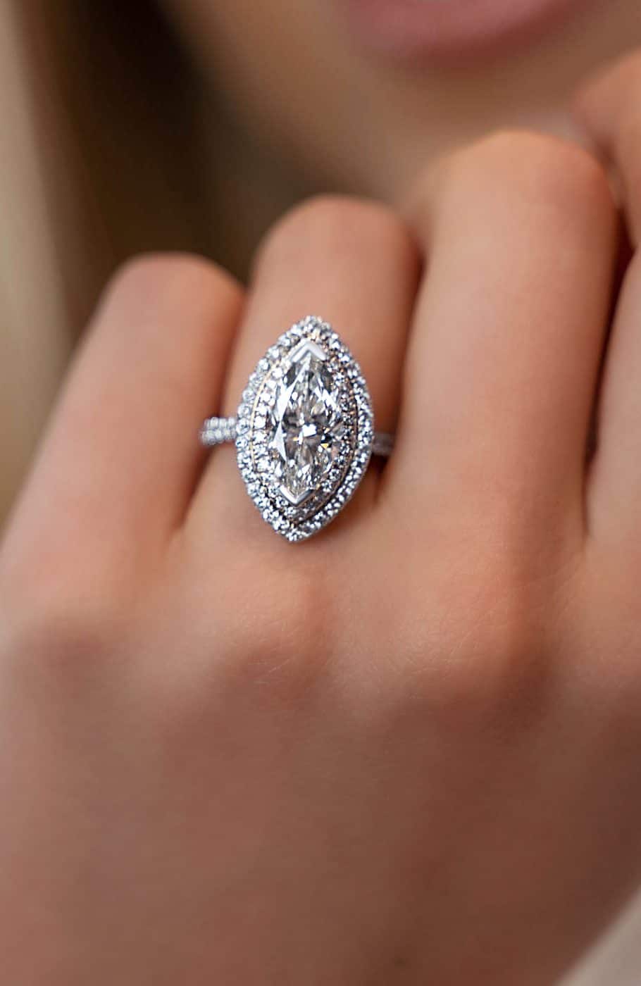 Double Halo Engagement Rings