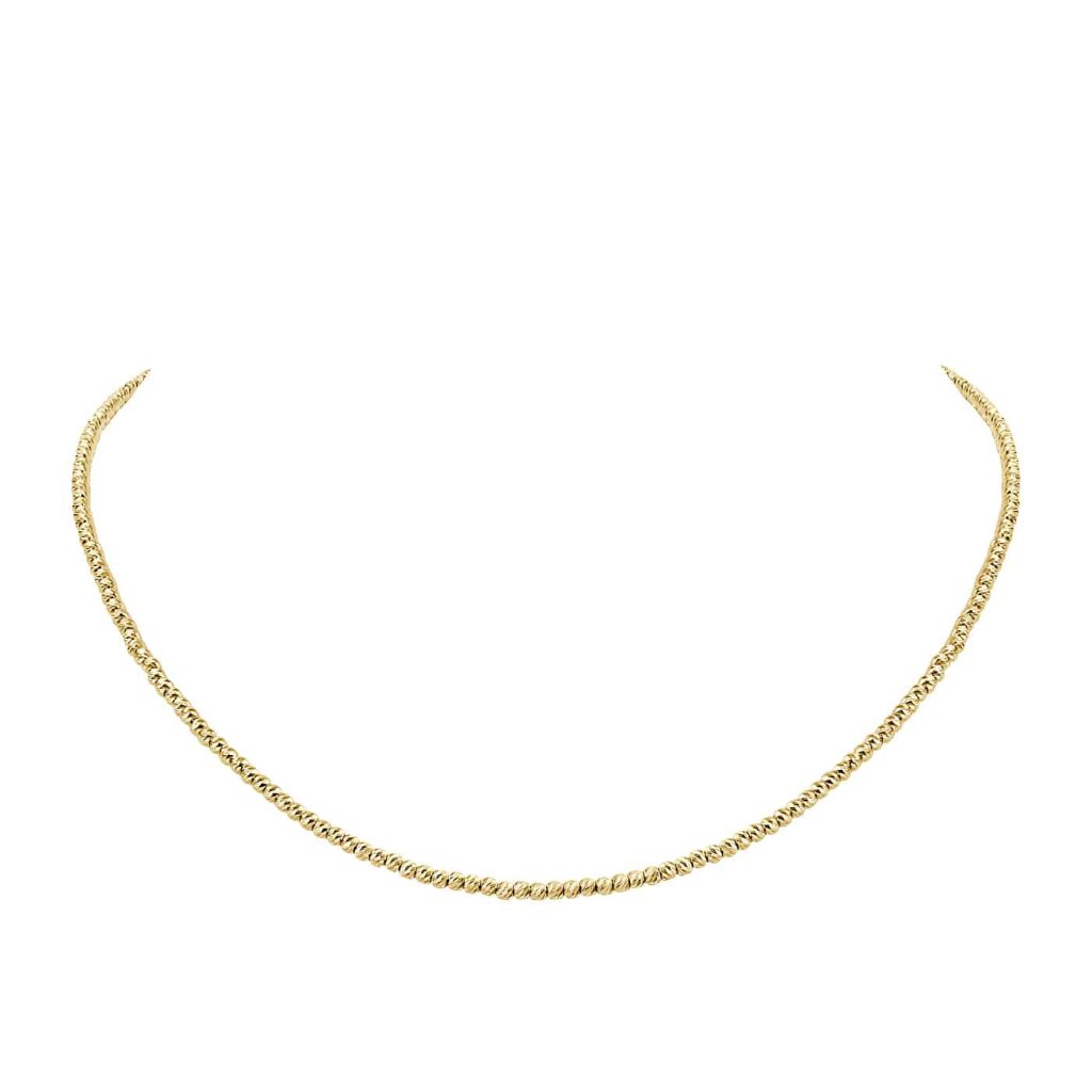 Elegant 18kt yellow gold necklace from Ernesto Buono Fine Jewellery.