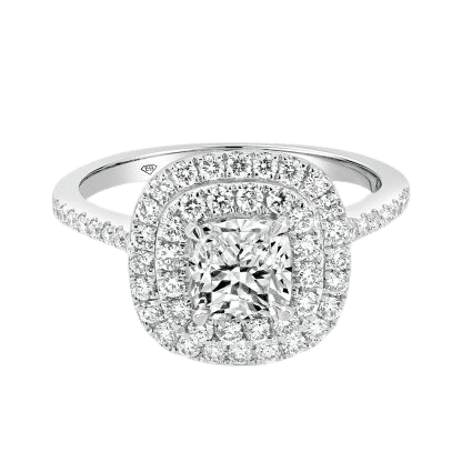 Double Halo Engagement Rings Collection