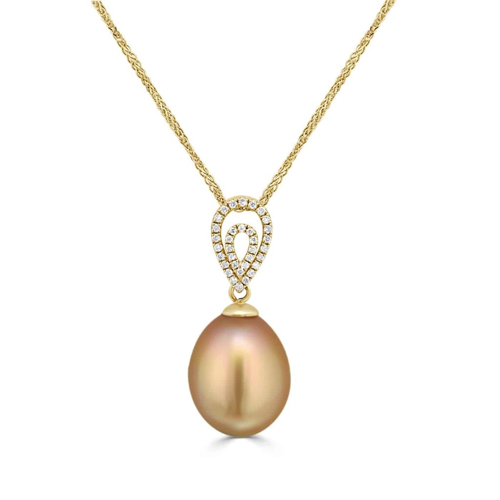 Golden South Sea pearl pendant