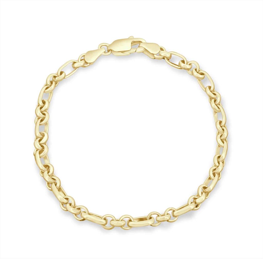 9ct gold chain bracelet