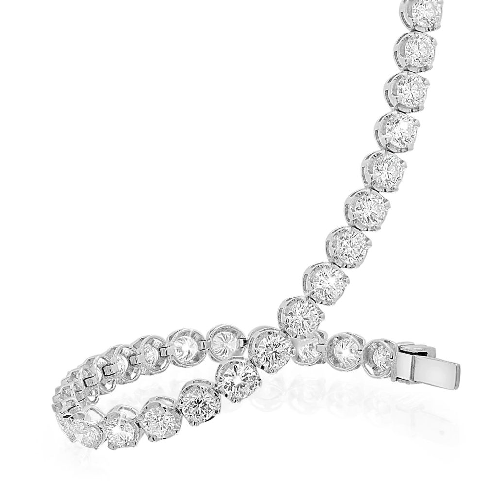 Round Cut Diamond Tennis Bracelet