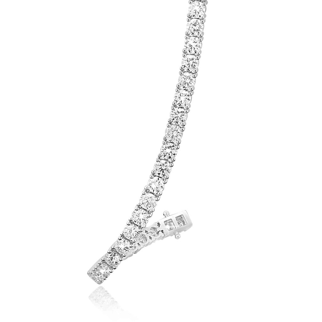 Lab created diamond tennis bracelet