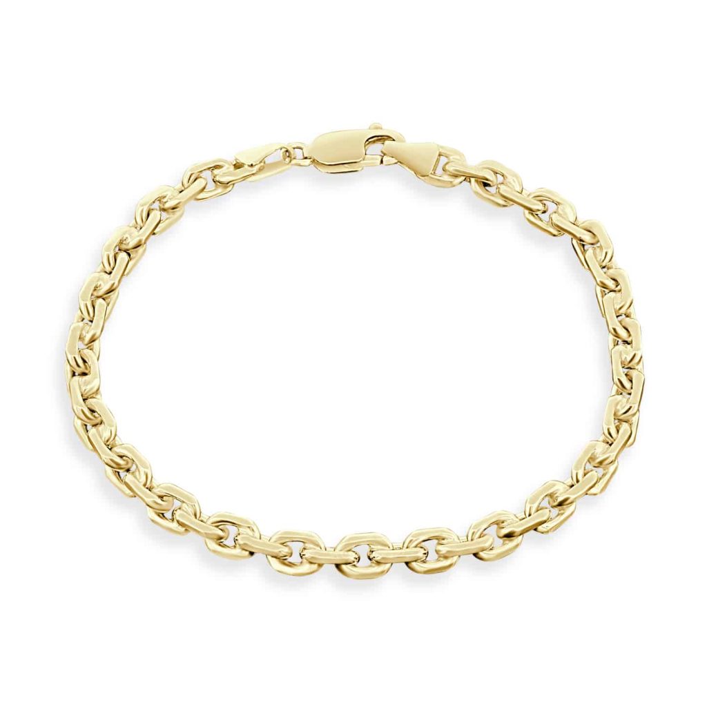 Gold men’s link bracelet