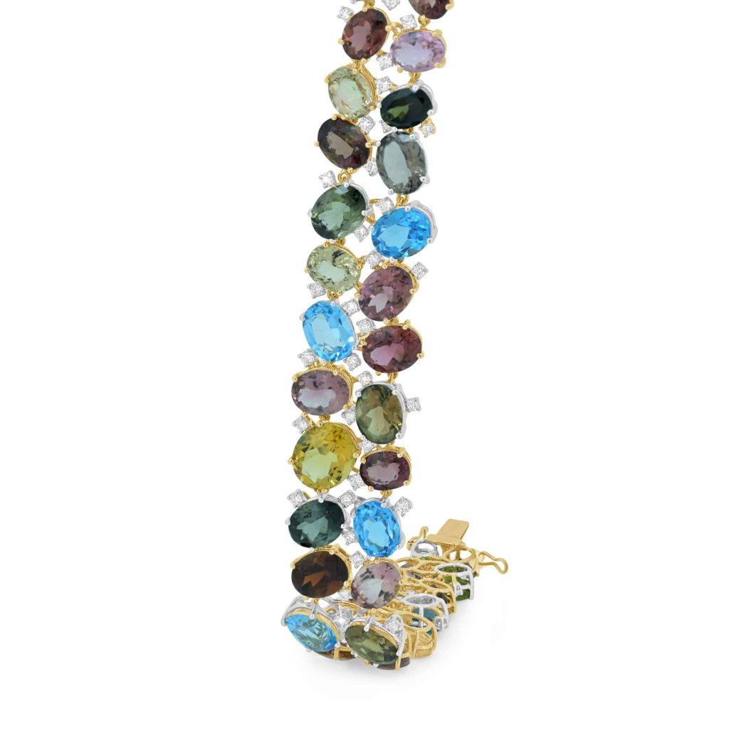 Multicolour tennis bracelet luxury