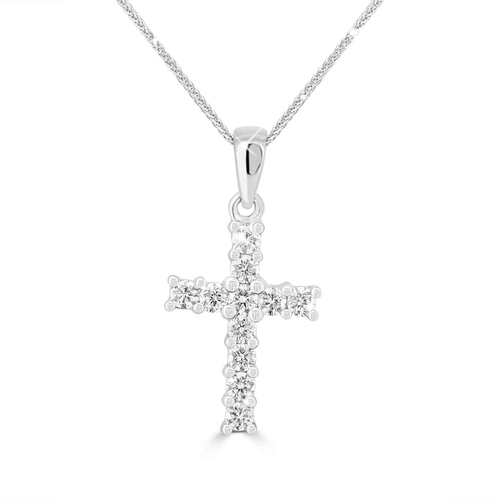 Diamond religious pendant 18Kt
