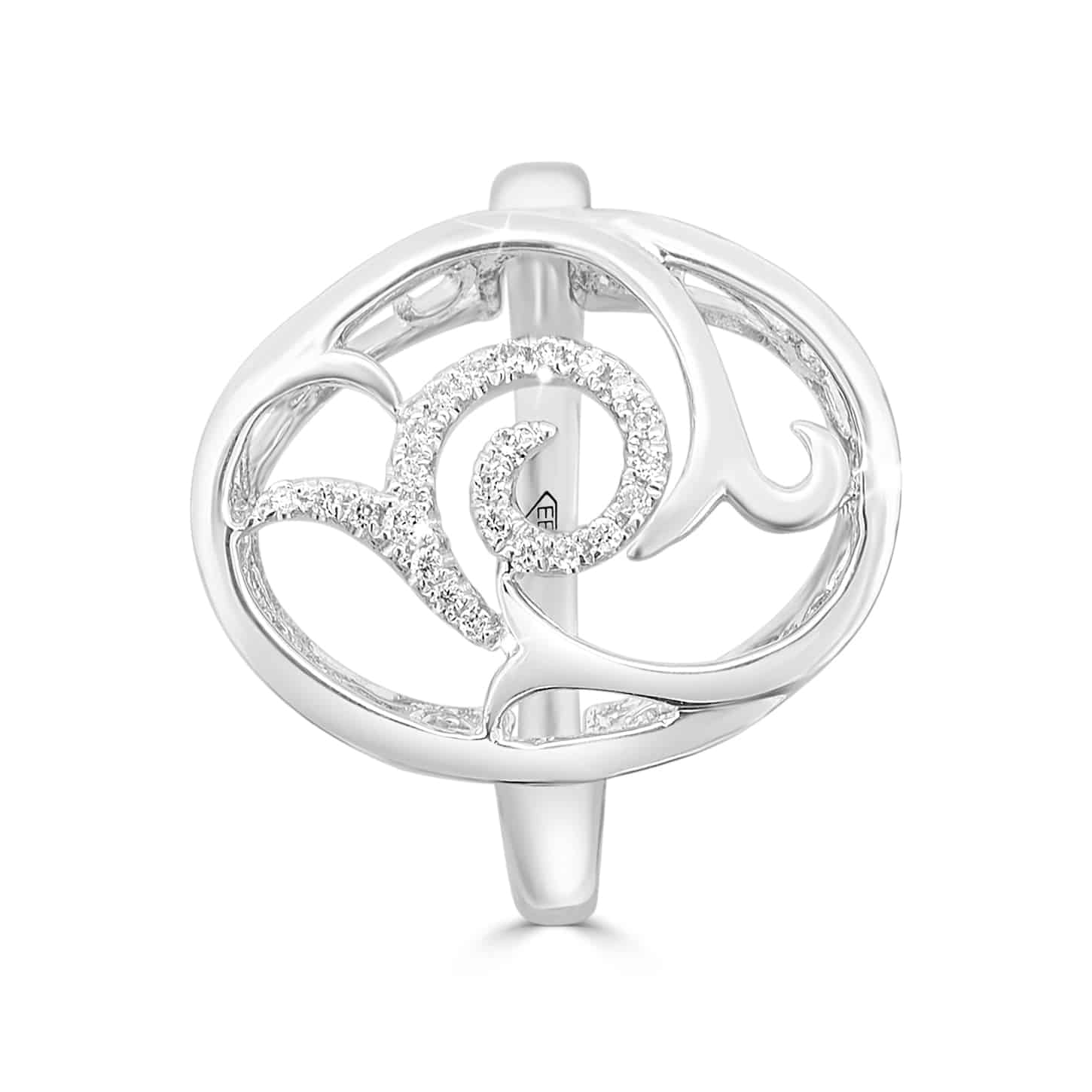 Brilliant cut diamond dress ring