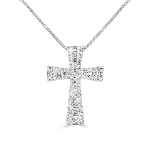 Diamond Cross Pendant A Striking Symbol of Grace and Light