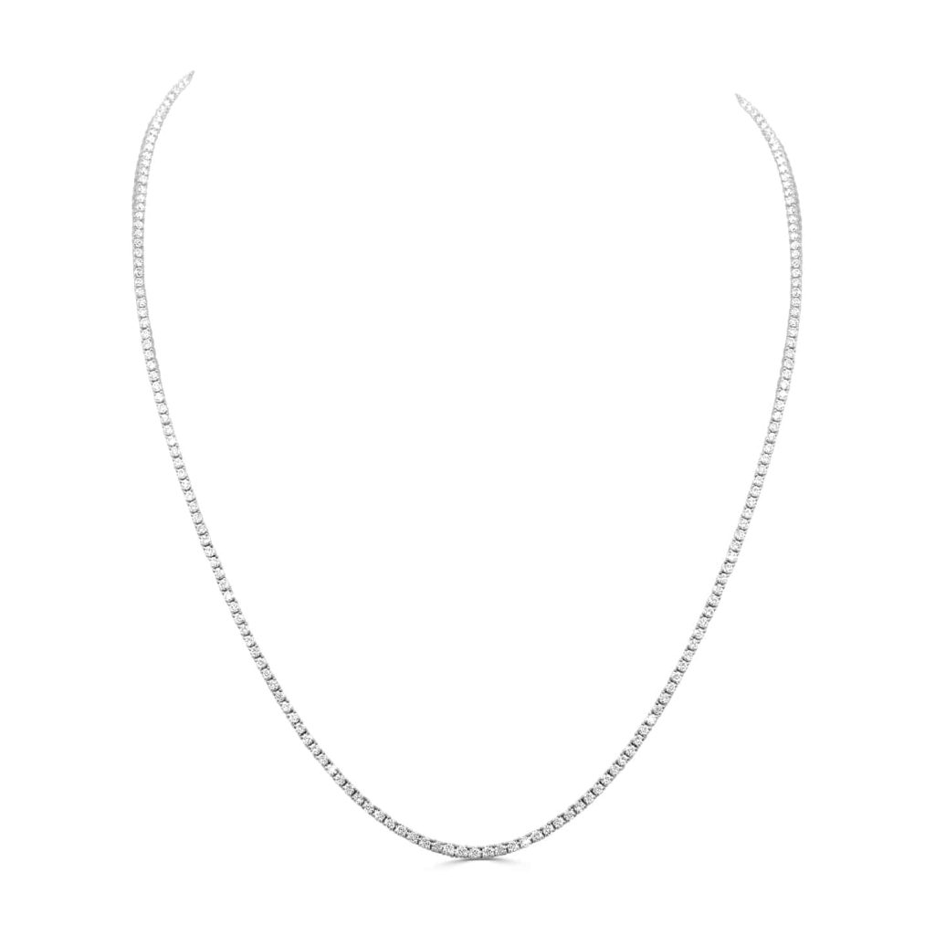 4ct lab diamond necklace