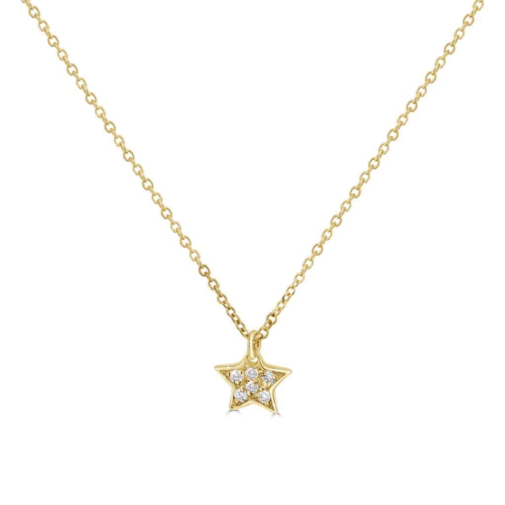 Diamond star pendant necklace