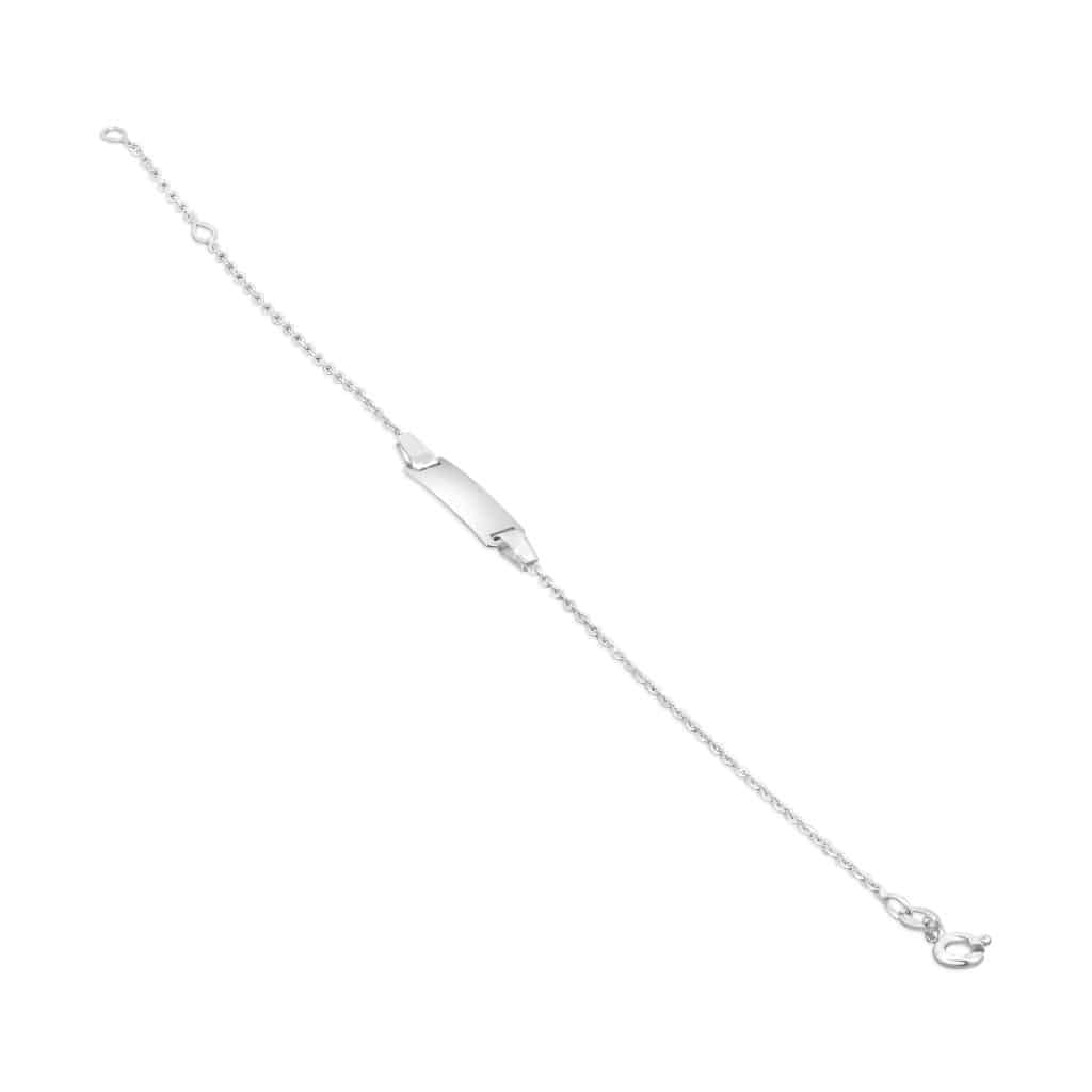White gold chain bracelet