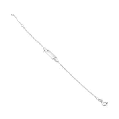 White gold chain bracelet