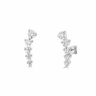 Sparkle in Style Diamond Stud Earrings in 18kt White GoldDiamond stud earrings