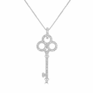 Diamond Pendant Key circle DesignDiamond pendant key design