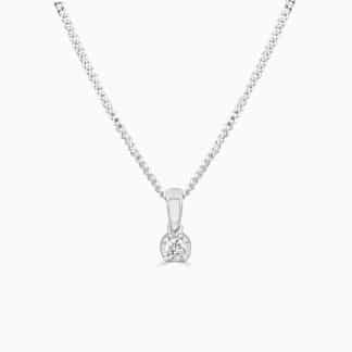 Diamond Pendant Solitaire Timeless LuxuryDiamond pendant solitaire round cut