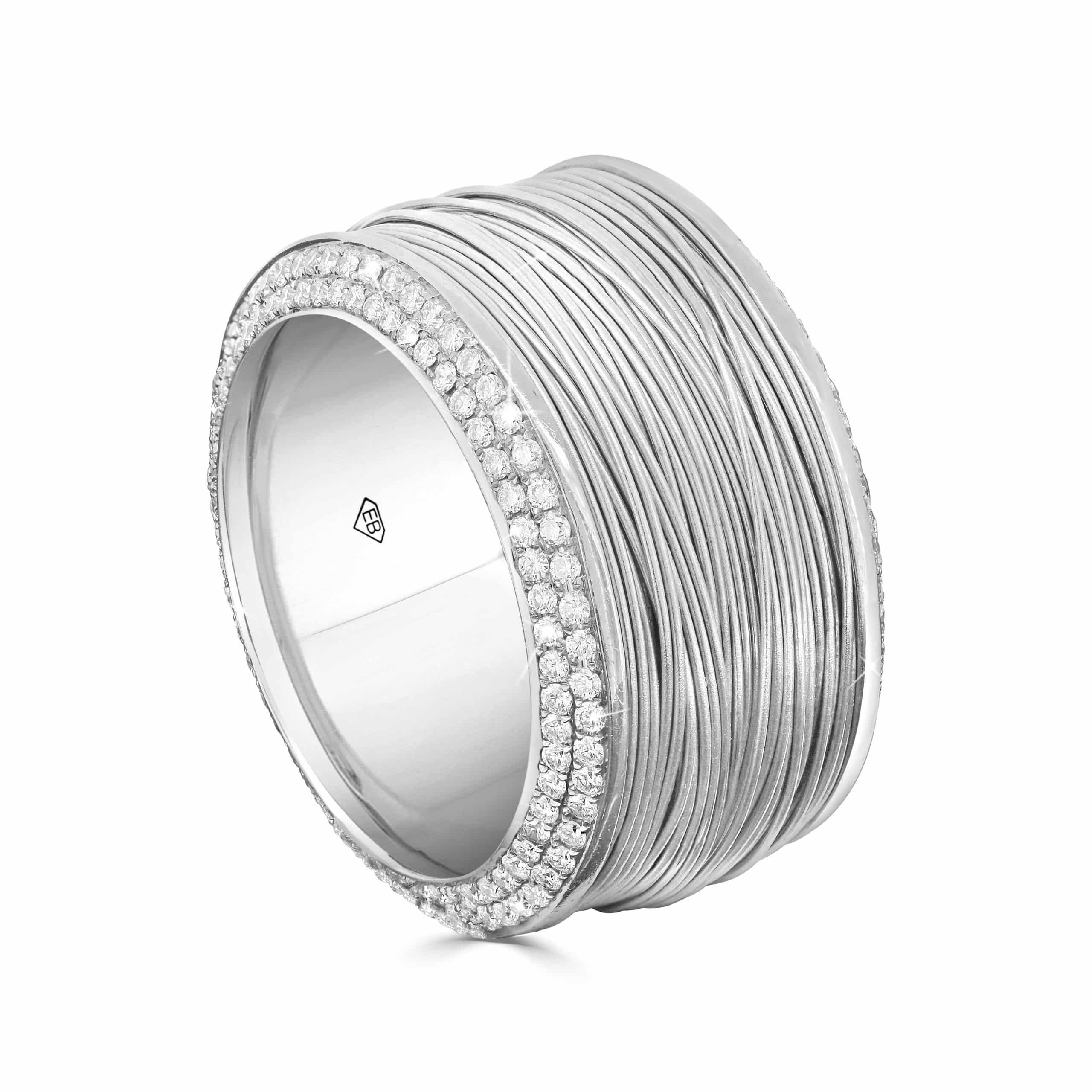 White gold dress ring