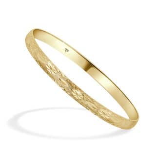 Gold Bangle A Radiant Touch of Classic Charm9kt yellow gold bangle