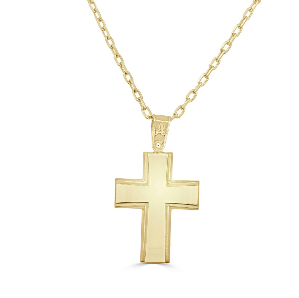 Gold religious pendant