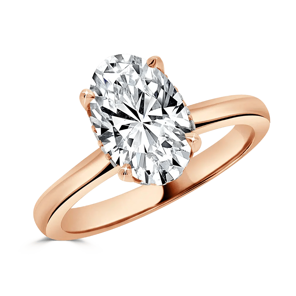 2 carat lab diamond engagement ring