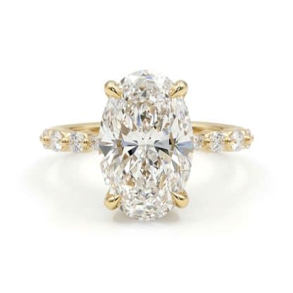 Oval Cut Lab Engagement Ring