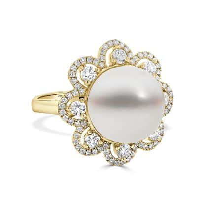 Floral Pearl Ring