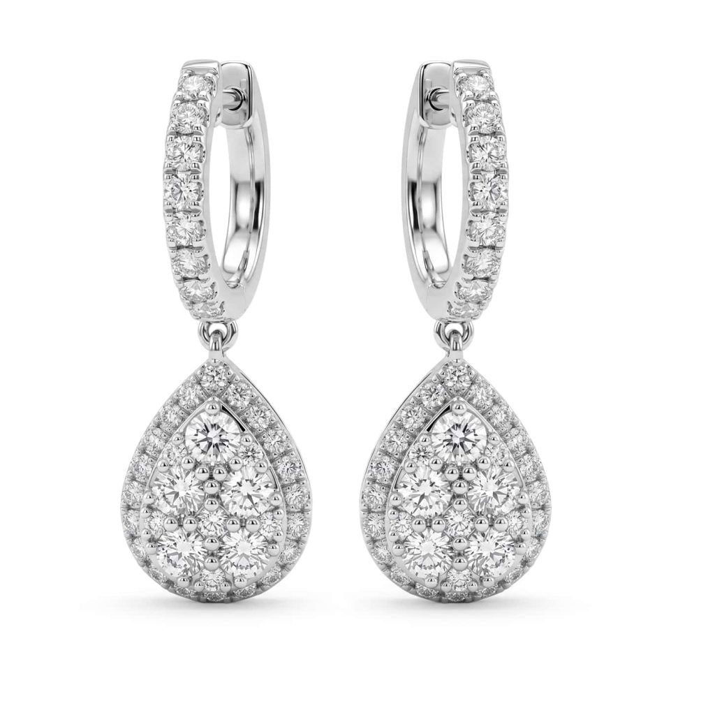 Cluster Diamond Earrings