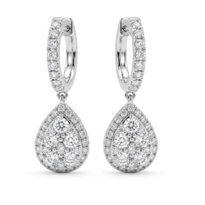 Cluster Diamond Earrings