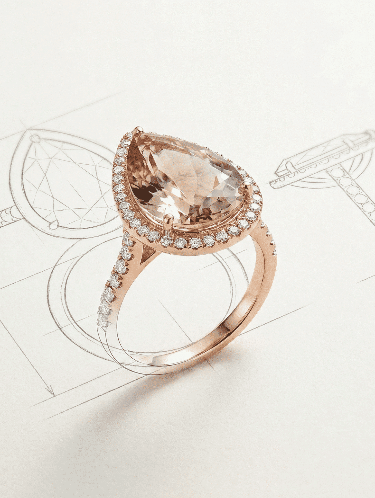 Morganite Rings Codt Morganite Custom & Handmade
