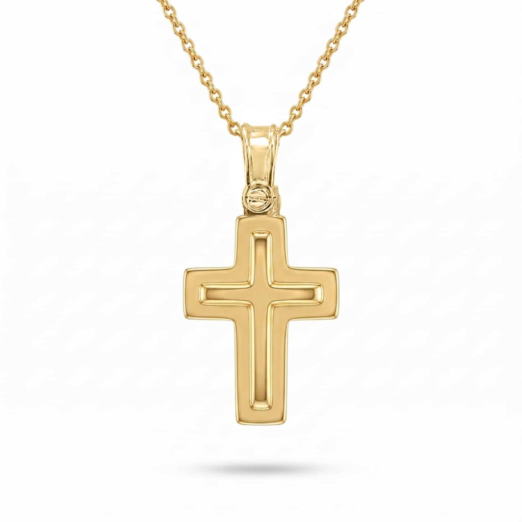 yellow gold cross