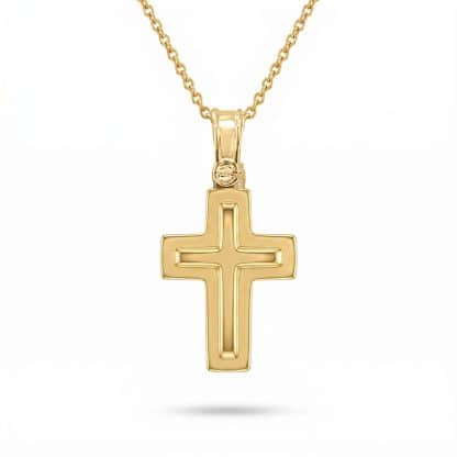 yellow gold cross