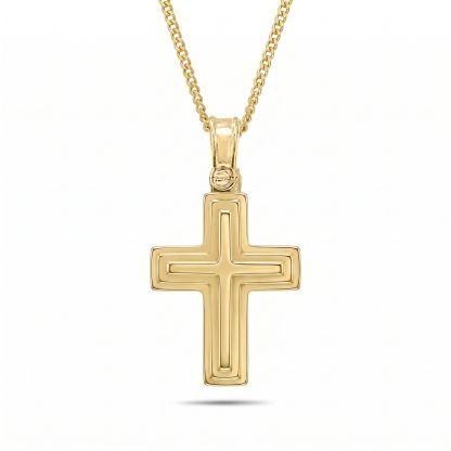 Triple Layer Gold Cross