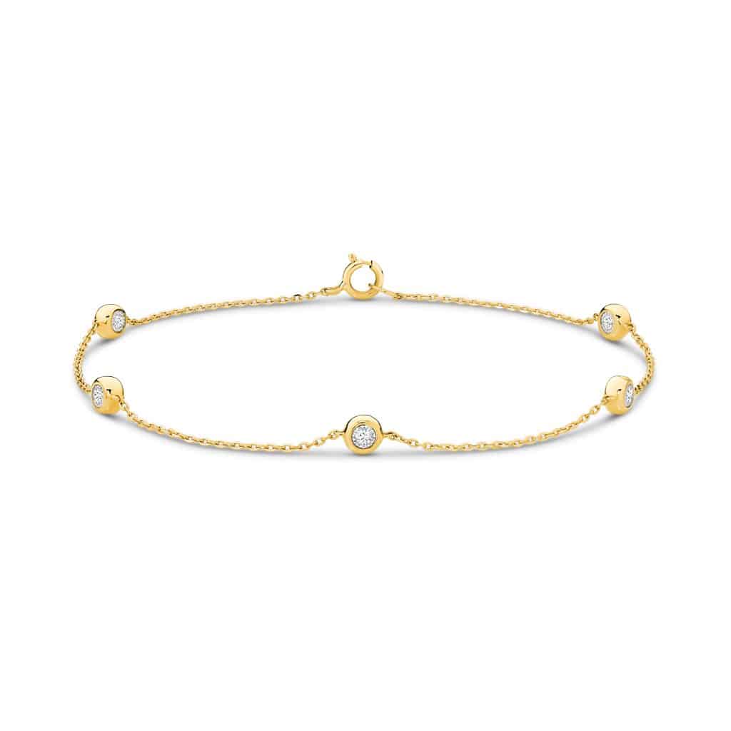 Bezel Set Diamond Bracelet