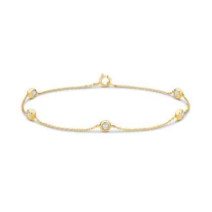 Bezel Set Diamond Bracelet