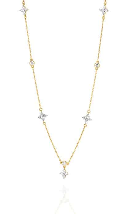 round diamond necklace
