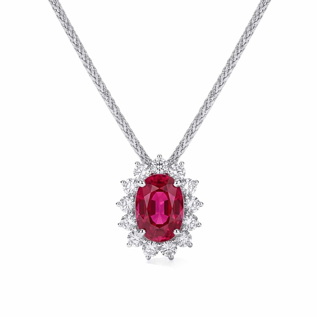 Oval Ruby Pendant