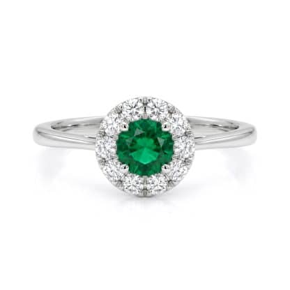 Emerald and Diamond Ring