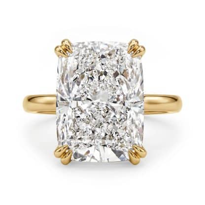 cushion cut engagement ring