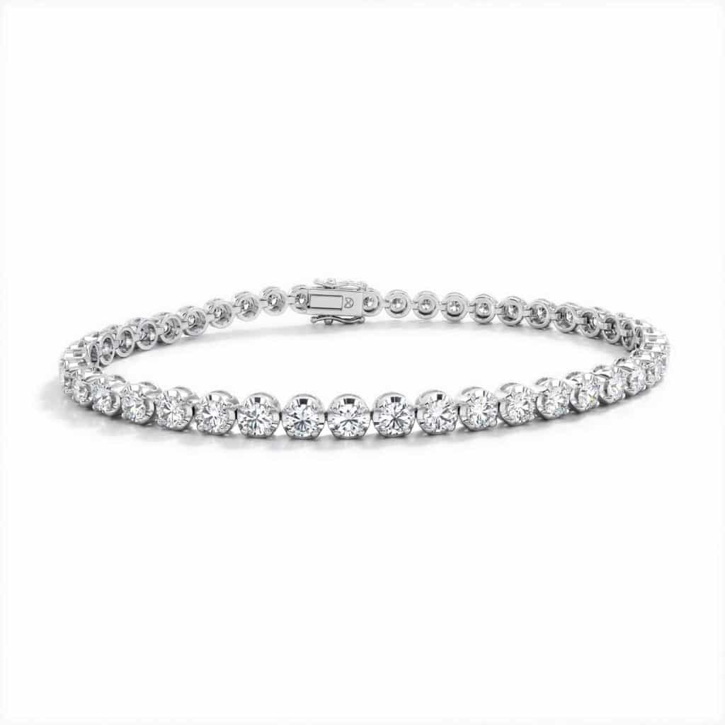 Lab diamond tennis bracelet
