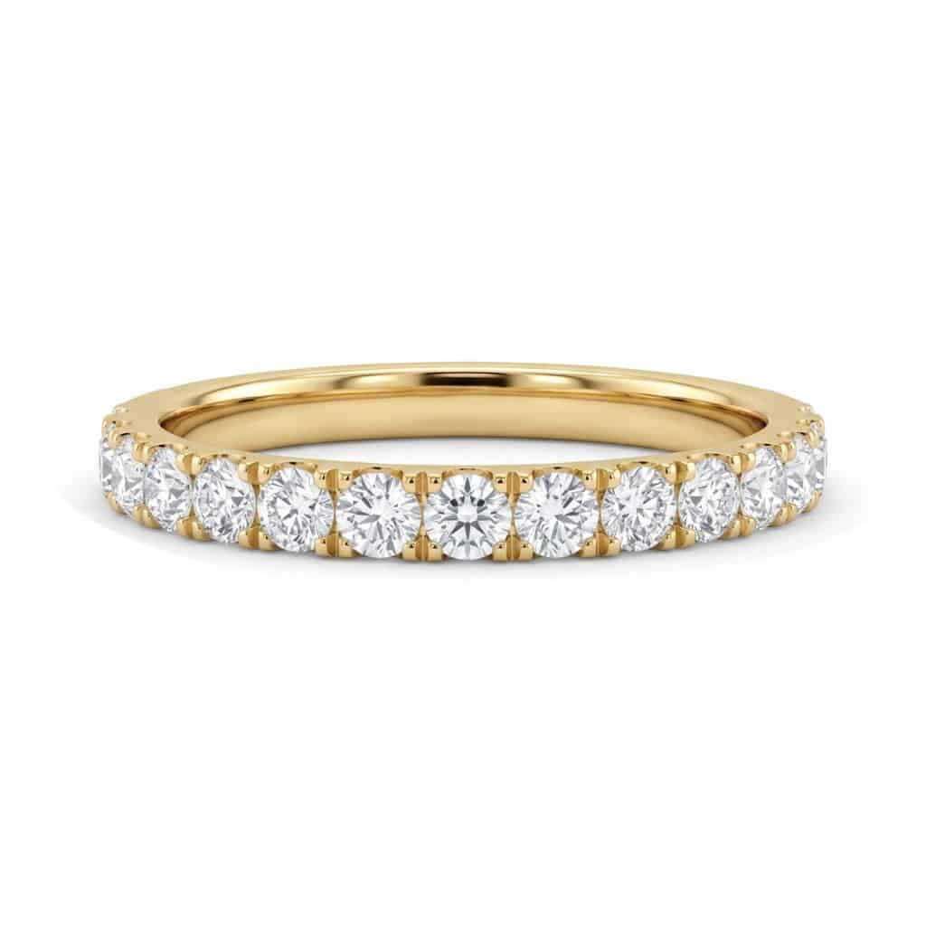 Diamond half eternity ring