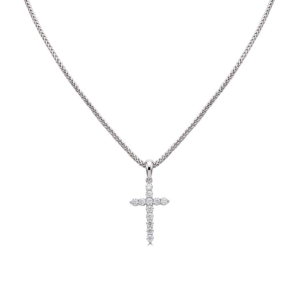 Diamond cross pendant
