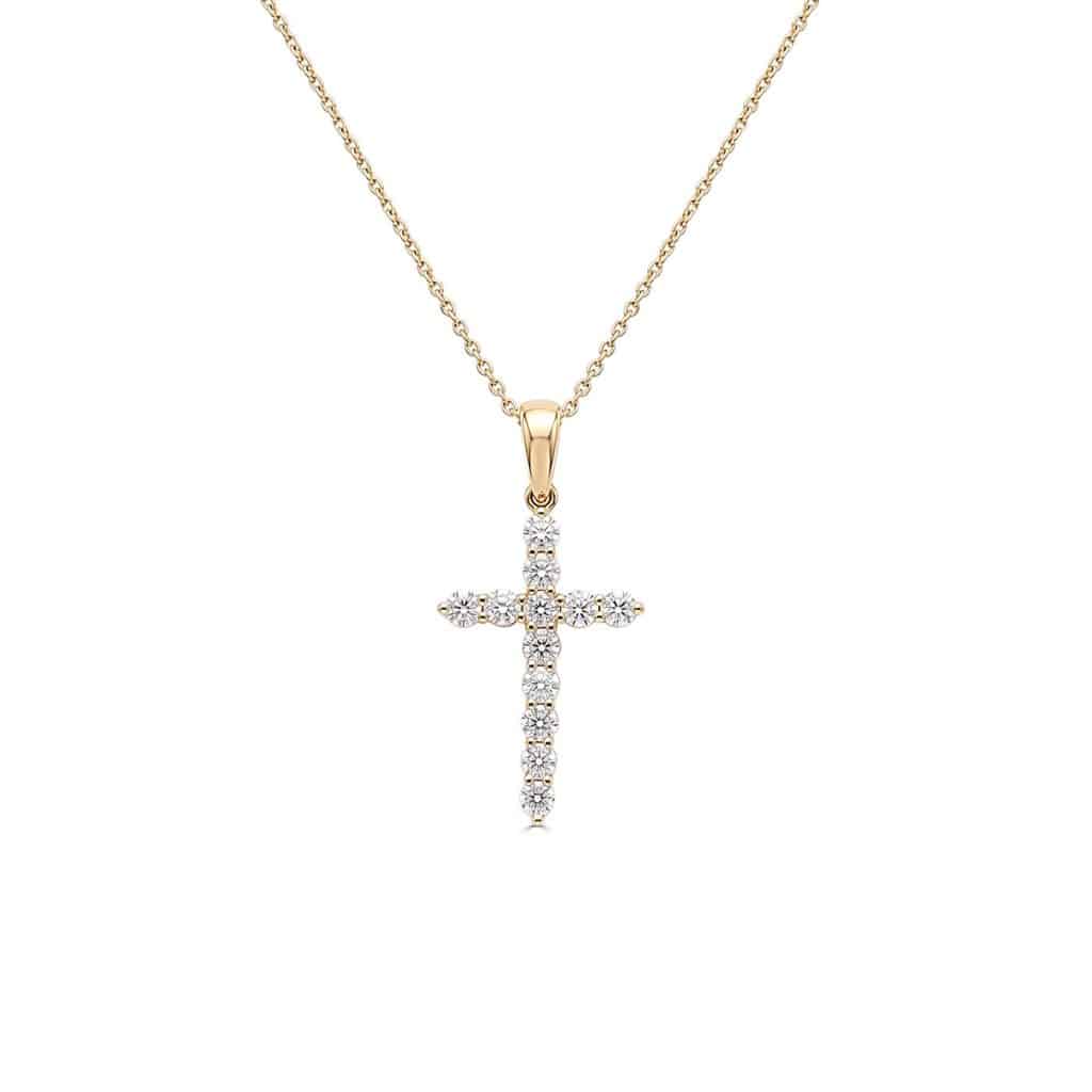 Diamond cross pendant