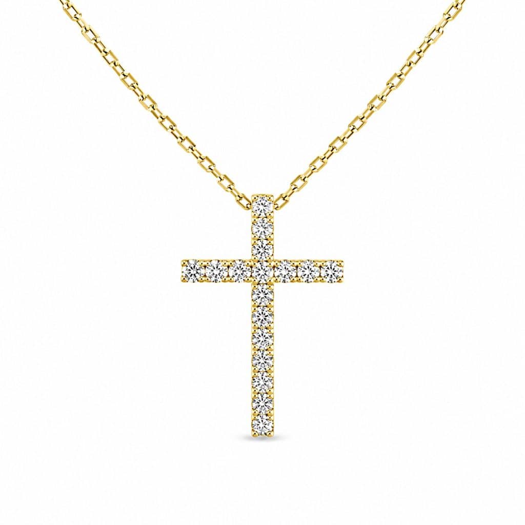 Diamond cross pendant