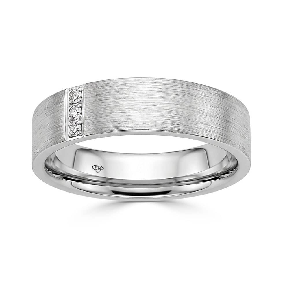 Mens diamond wedding ring