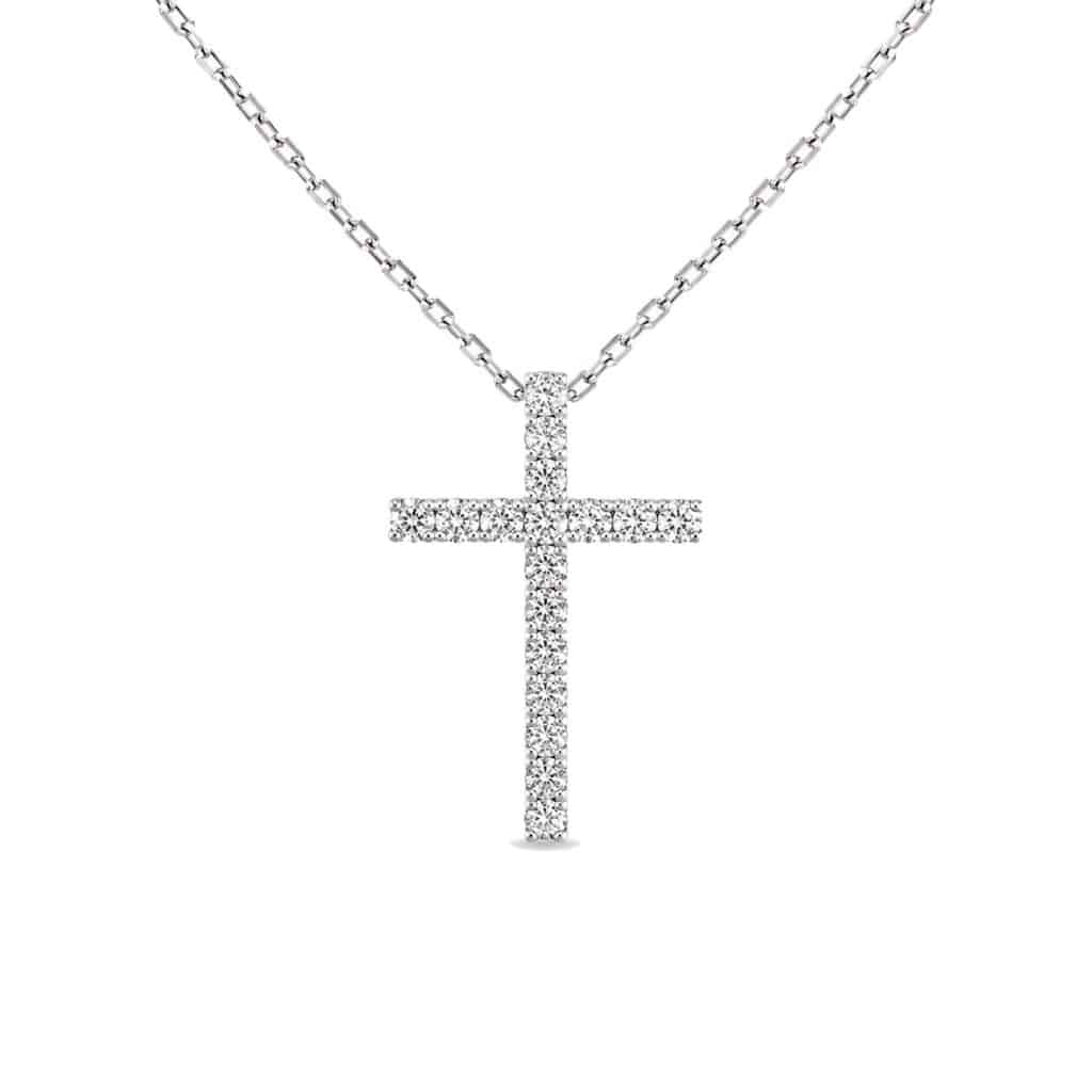 Diamond cross pendant