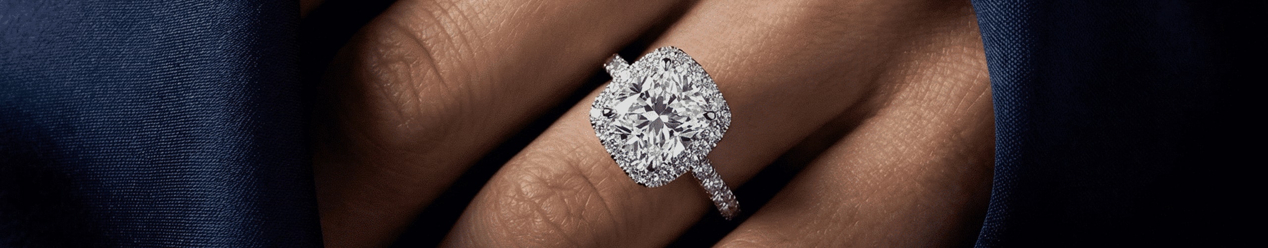Seamless Halo Engagement Ring