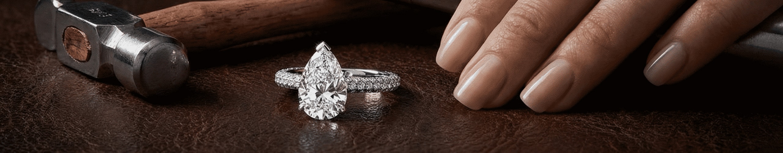 White Gold Engagement Ring Metal